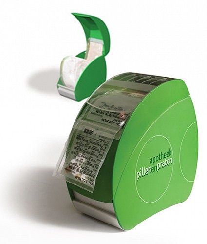 Medicijnrol dispenser van Pillen en Praten